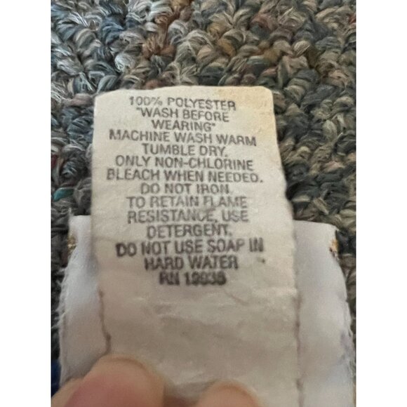 Disney Aladdin 1992 Fleece Pajamas Sleeper Suit Blue Kids 12 Footsie Genie Read* - Picture 7 of 13